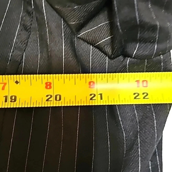 Style&co womens jacket 18W pinstripe black utility Double Breast Business Office - Picture 10 of 14